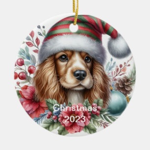 Spaniel Christmas Ornament