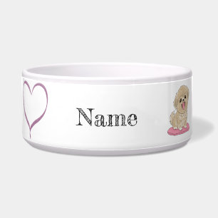 Spaniel Dog heart Bowl