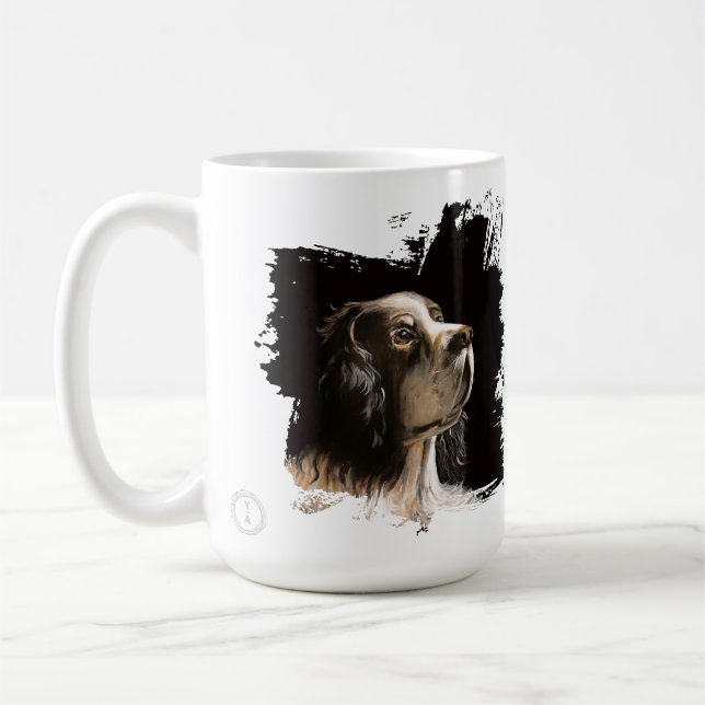 Spaniel dog love mug  (Left)