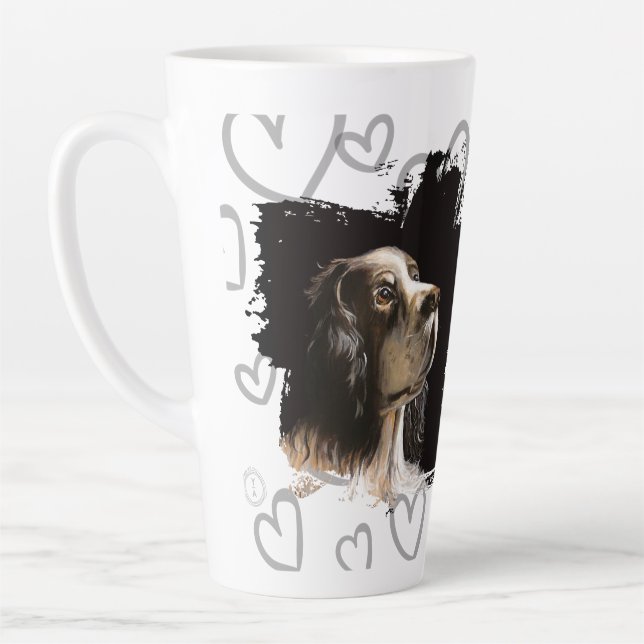 Spaniel dog love mug  (Left)