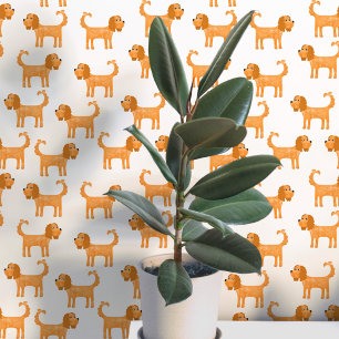 Spaniel Dog Pattern Wallpaper