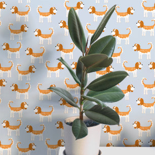 Spaniel Dog Pattern Wallpaper