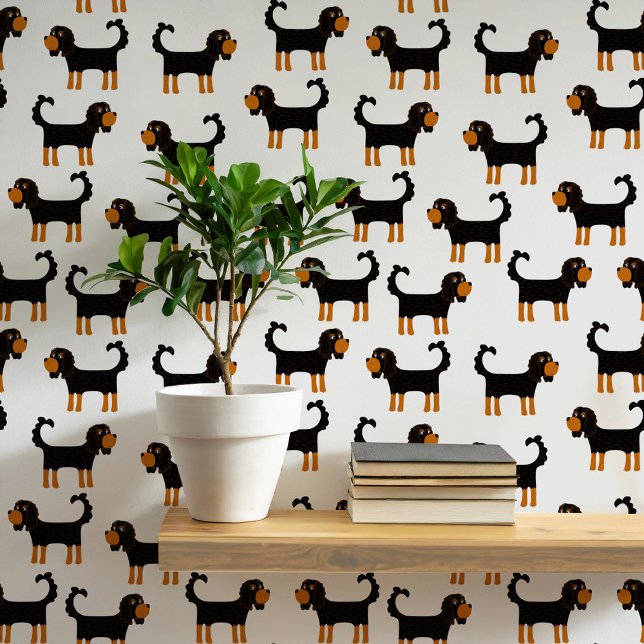 Spaniel Dog Pattern Wallpaper (King Charles Cavalier Spaniel dog wallpaper)