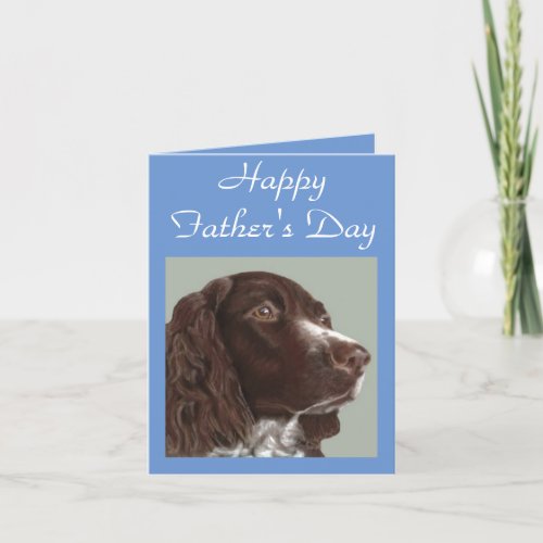 Spaniel Fathers Day Card