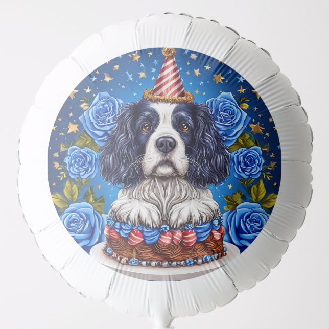 🎈 Spaniel Party Balloon For Birthday Decor 🐶 (Front)