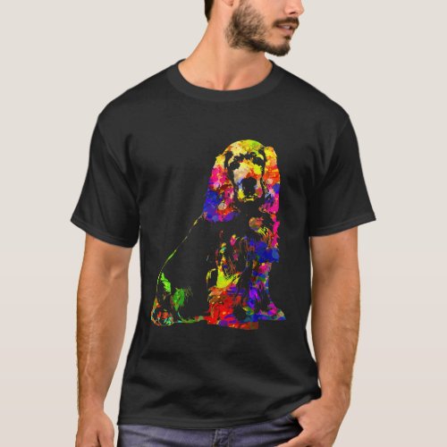 Spaniel Watercolor Dog Men Women T_Shirt