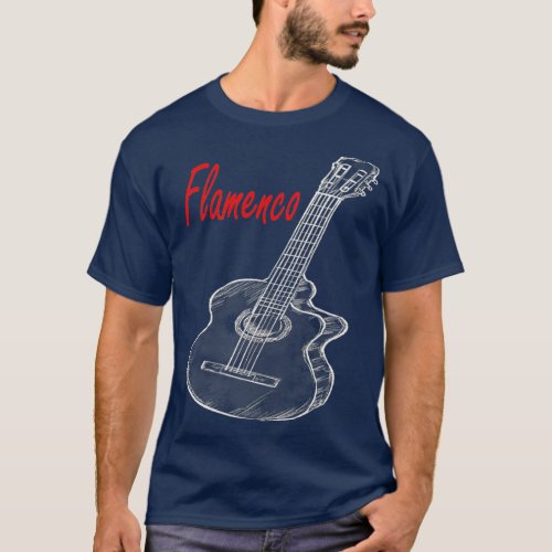 Spanisch Flamenco Guitar Guitar Player Gift T_Shirt
