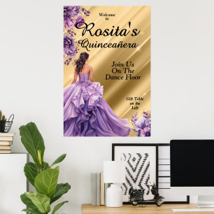 Spanish 15th Birthday Quinceanera Poster