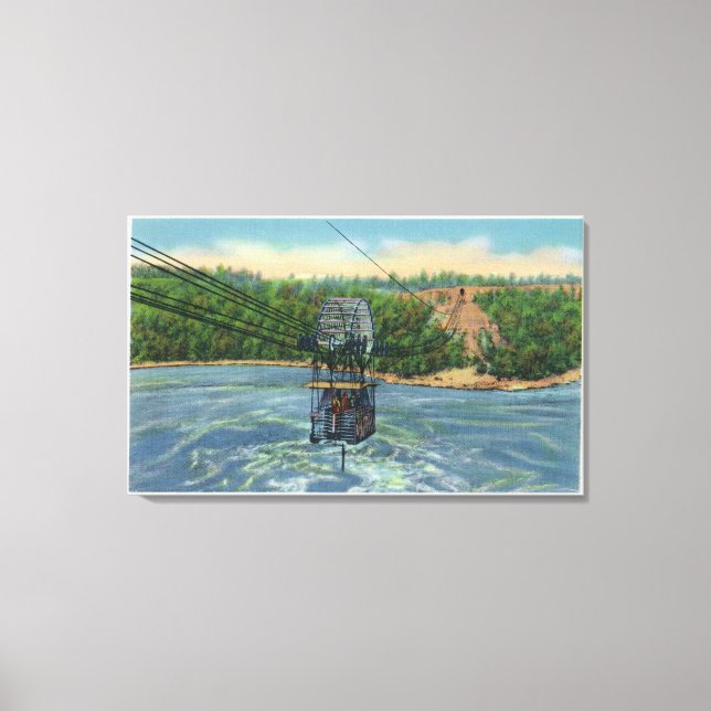 Spanish Aerocar over Whirlpool of Niagara Canvas Print (Front)