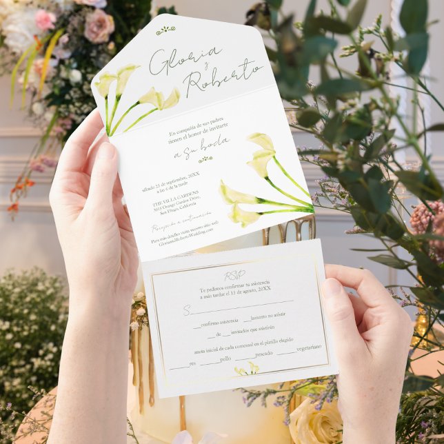 Spanish, Alcatraz Boda All in One Wedding Invite (Creator Uploaded)