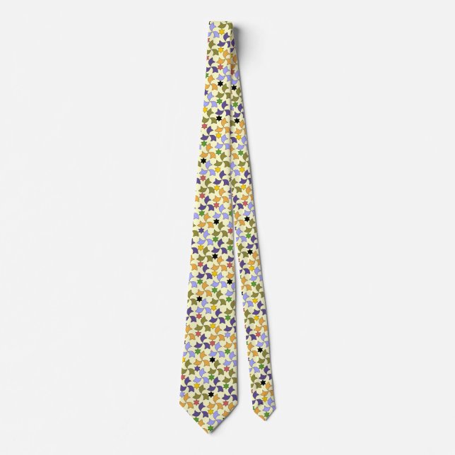 Spanish Alhambra style Tile Mosaic Pattern Tie (Front)