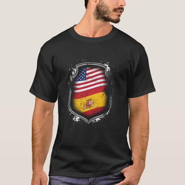 Spanish American Flag T-Shirt (Front)