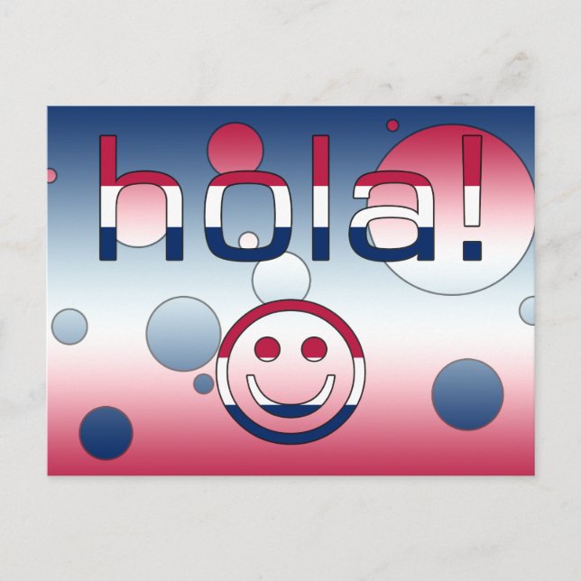 Spanish American Gifts  Hello / Hola Face Postcard (Front)