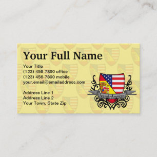 Spanish-American Shield Flag Business Card