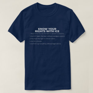 Spanish and English Know Your Rights ICE T-Shirt