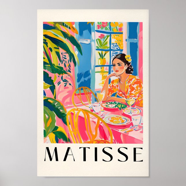 Spanish Art Print, Woman By Henri Matisse, Aesthet Poster (Front)