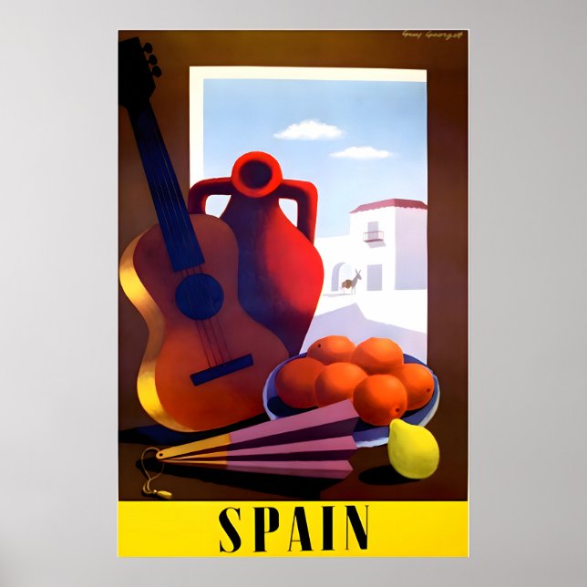 Spanish Art Spain Travel Poster Prin (Front)