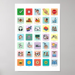 Spanish Autism AAC Pointing Communication 04 Poster