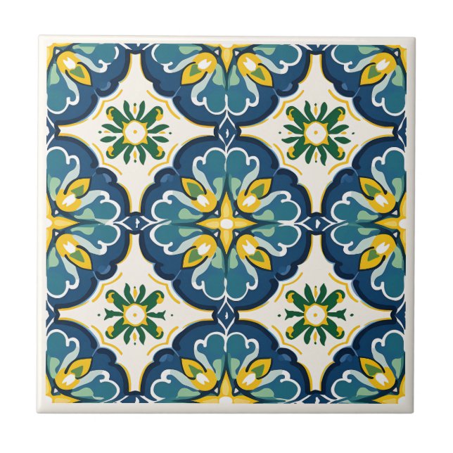 Spanish Azulejos style ceramic tiles (Front)
