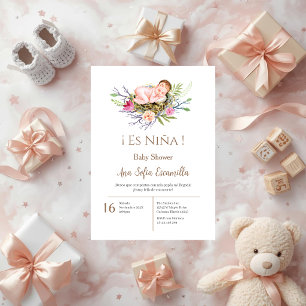 Spanish Baby Shower Girl invitation