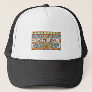 Spanish BARCELONA theme Trucker Hat