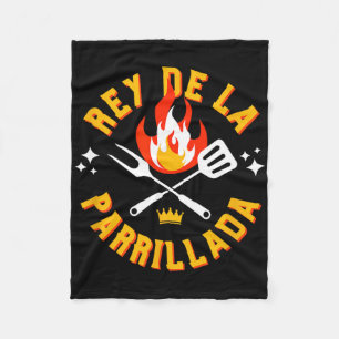 Spanish Bbq Rbeque Grill Fleece Blanket
