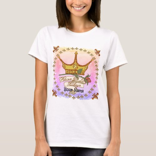 Spanish Beauty Queen custom name t_shirt