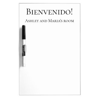 Spanish Bienvenido Language Dorm Room Message Dry Erase Board