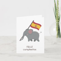 Spanish Birthday Card – feliz cumpleaños