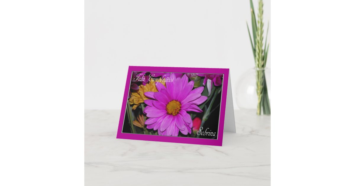 Spanish Birthday Card For Niece Zazzle