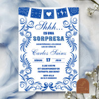 Spanish Blue Talavera SORPRESA Birthday Fiesta