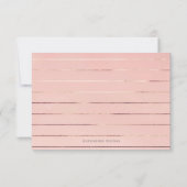 Spanish,  Blush and Dusty Blue Floral RSVP Card (Back)