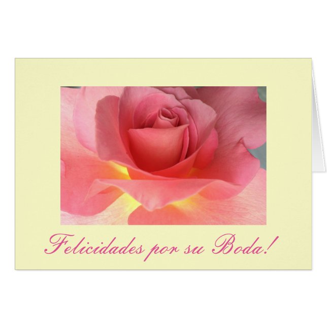Spanish: Boda/ wedding : Felicidades Cards (Front Horizontal)