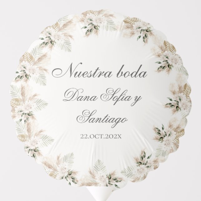 Spanish Boho Wedding Balloon (Front)