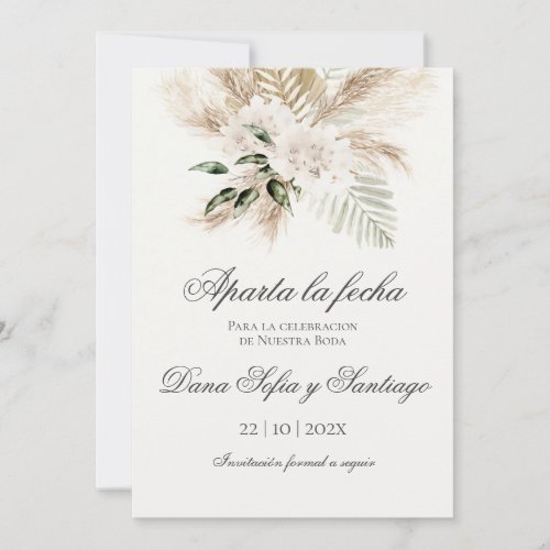 Spanish Boho Wedding Save the Date