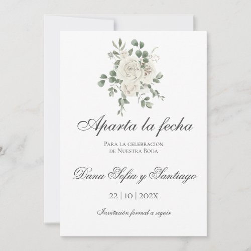 Spanish Boho Wedding Save the Date