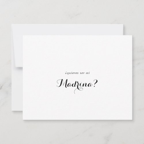 Spanish Bridesmaid Proposal Note Card