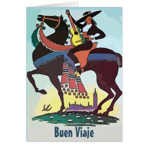 Spanish Buen viaje Travel card