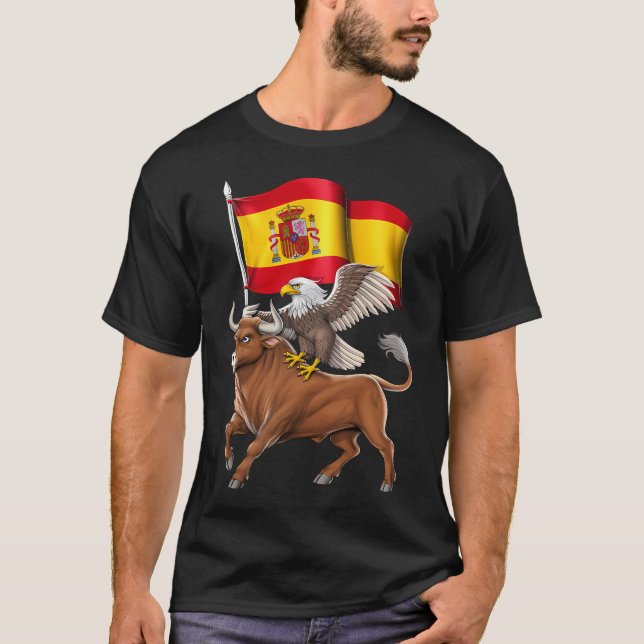Spanish Bull And Eagle T-Shirt (Front)