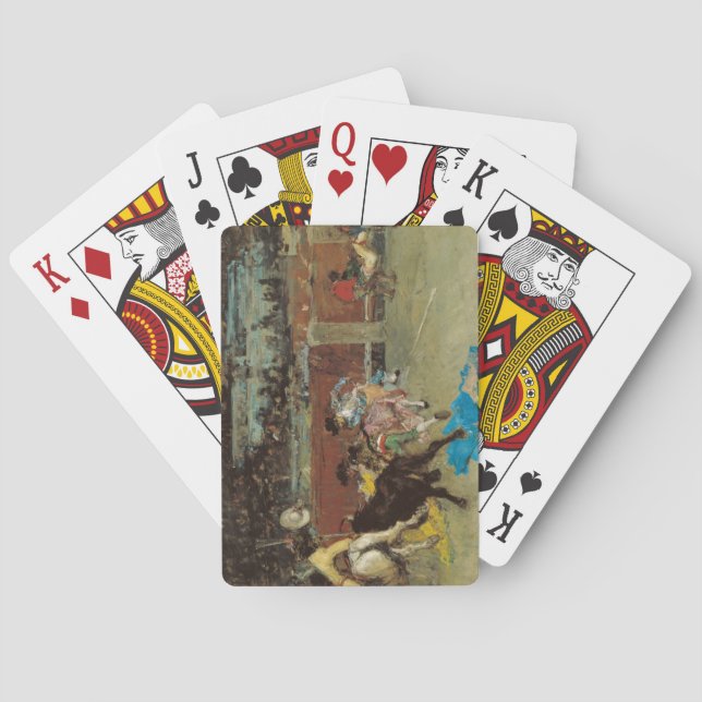 Spanish Bullfight (by Marià Fortuny) Poker Cards (Back)