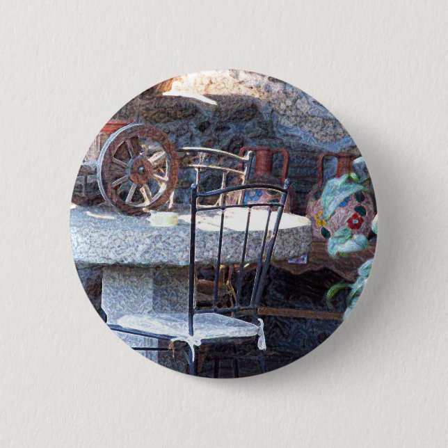 Spanish Cactus Still Life Button (Front)