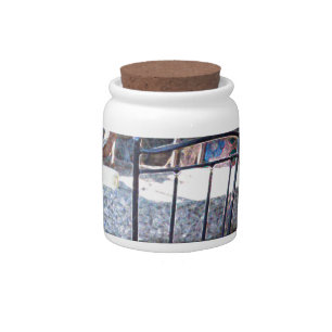 Spanish Cactus Still Life Candy Jar