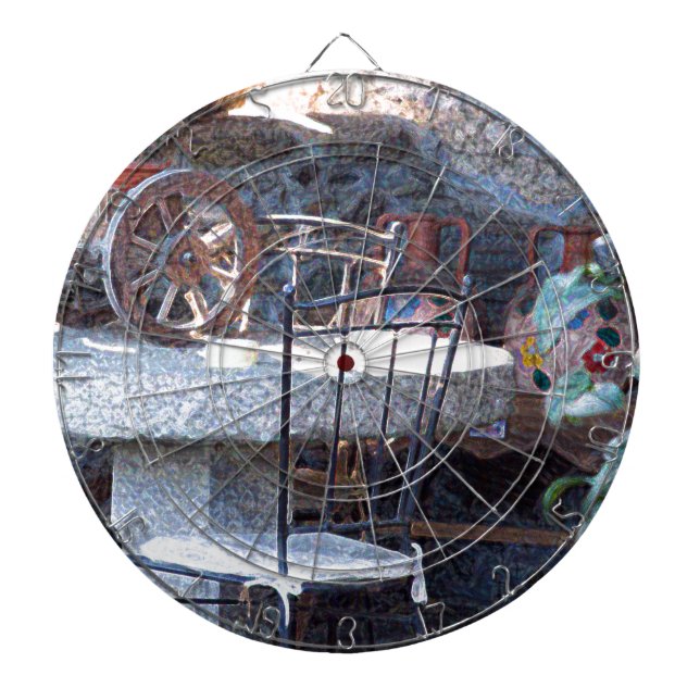 Spanish Cactus Still Life Dart Board (Front)