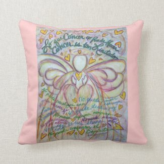Spanish Cancer Angel Decorative Throw Pillow