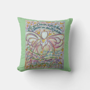 Spanish Cancer Angel Decorative Throw Pillow