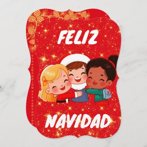 spanish card  Classmates Christmas 