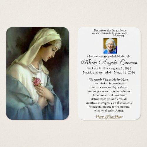 Spanish Catholic Funeral Holy Prayer