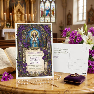 Spanish Catholic Reserva la Fecha Christian Postcard
