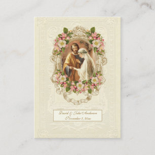 Spanish Catholic Wedding Prayer Holy Card