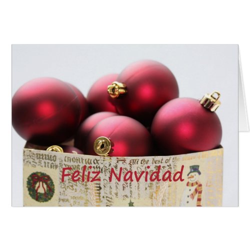 spanish christmas bag with ornaments